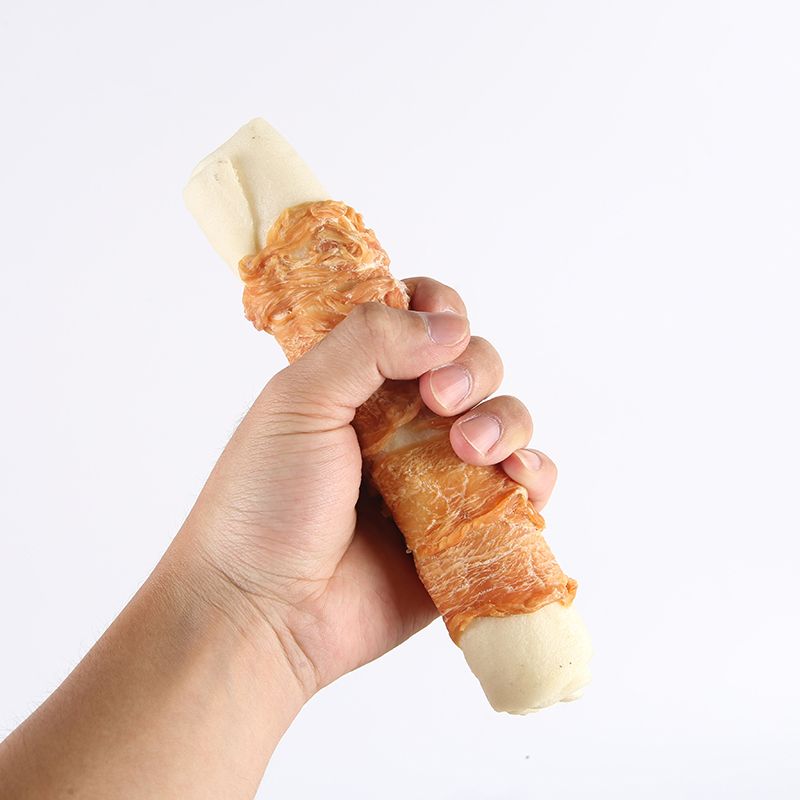 Large Size Chewy for Dogs(Chicken Wrap Rawhide Roll)
